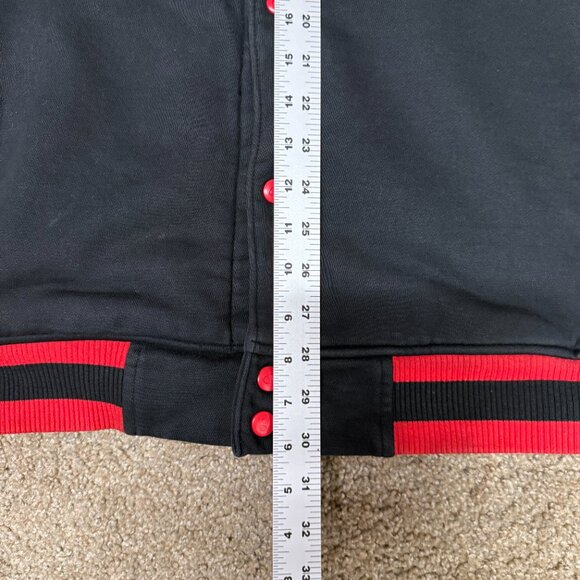 VTG Champion Varsity Letterman Jacket Mens XL Red Snap Front Quilted Big C Logo - Picture 8 of 16